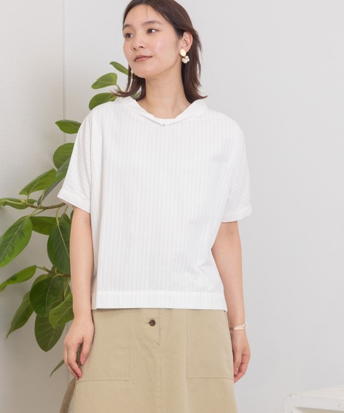 POU DOU DOU(プードゥドゥ)の「ドルマンスリーブブラウス(シャツ/ブラウス・レディース・ネイビー/ブルー・3)」の19枚目の写真