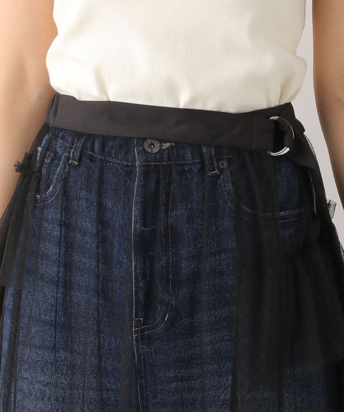 LEPSIM(レプシィム)の「チュールラップスカート 117466(スカート・レディース・ドット/ブラック・FREE)」の19枚目の写真