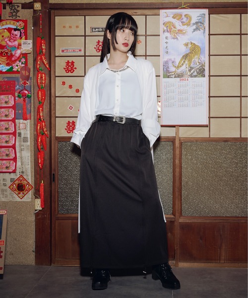 【美品】Deuxiemclasse 2024 smooth TOPロングスカート 楽天市場】【送料無料】2024 SS 新作 2color ZIP スリット PU