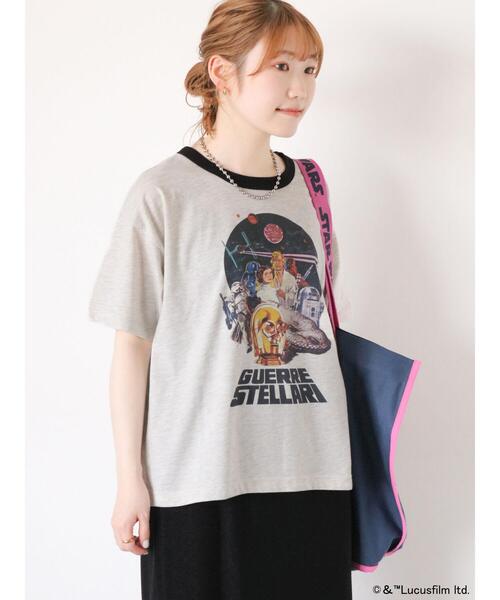 スターウォーズ　リンガーTシャツ ehka sopo（エヘカソポ）の「【STAR WARS】リンガーTシャツ（T