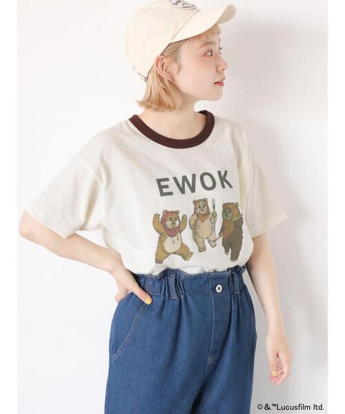 スターウォーズ　リンガーTシャツ ehka sopo（エヘカソポ）の「【STAR WARS】リンガーTシャツ（T