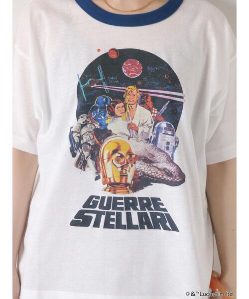 公式　スターウォーズ　STAR WARS メキシコ製　リンガー　Tシャツ 1点物◇スターウォーズSTAR WARS白リンガーTシャツUSA古着SM