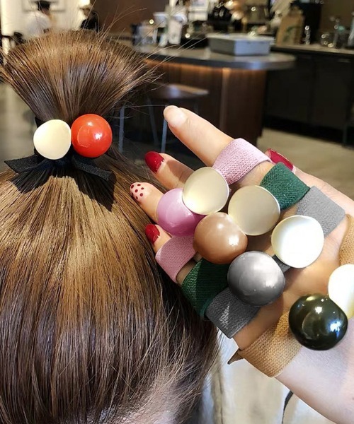 Miniministore（ミニミニストア）の「ヘアゴム 5本セットヘアアクセサリー人気（シュシュ・レディース・その他・FREE）」の4枚目の写真