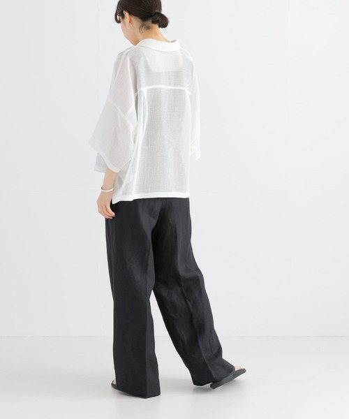 URBAN RESEARCH(アーバンリサーチ)の「リネンワイドスラックス(スラックス・レディース・ブルー/ブラック・40/38/36)」の22枚目の写真