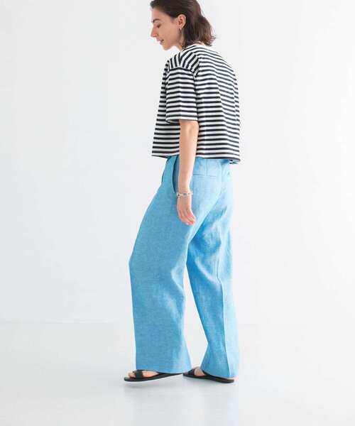 URBAN RESEARCH(アーバンリサーチ)の「リネンワイドスラックス(スラックス・レディース・ブルー/ブラック・40/38/36)」の14枚目の写真