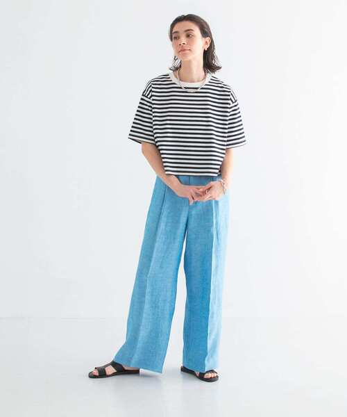 URBAN RESEARCH(アーバンリサーチ)の「リネンワイドスラックス(スラックス・レディース・ブルー/ブラック・40/38/36)」の15枚目の写真