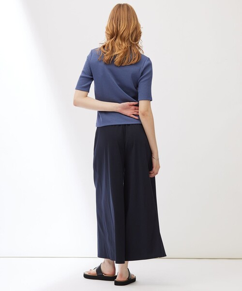 23区(ニジュウサンク)の「【Indian Factory】シャイニーワイドリブ カットソー(Tシャツ/カットソー・レディース・ブラック系/サックスブルー系/ホワイト系・38/40)」の6枚目の写真