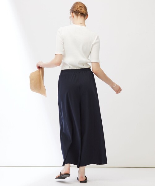 23区(ニジュウサンク)の「【Indian Factory】シャイニーワイドリブ カットソー(Tシャツ/カットソー・レディース・ブラック系/サックスブルー系/ホワイト系・38/40)」の8枚目の写真