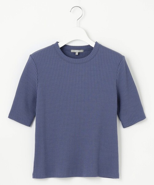 23区(ニジュウサンク)の「【Indian Factory】シャイニーワイドリブ カットソー(Tシャツ/カットソー・レディース・ブラック系/サックスブルー系/ホワイト系・38/40)」の19枚目の写真