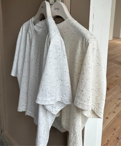 lawgy（ラウジー）の「nep vanilla beans t / ネップバニラビーンズt（Tシャツ/カットソー・レディース・ホワイト/アイボリー・FREE）」の3枚目の写真