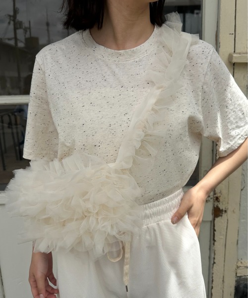 lawgy（ラウジー）の「nep vanilla beans t / ネップバニラビーンズt（Tシャツ/カットソー・レディース・ホワイト/アイボリー・FREE）」の8枚目の写真