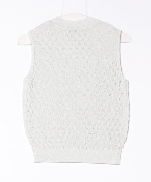 Torrazzo Donna（トラッゾドンナ）の「コンパクトサマーニットトップス（タンクトップ・レディース・ホワイト/ブラック/ブラウン・FREE）」の13枚目の写真