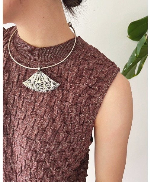 Torrazzo Donna（トラッゾドンナ）の「コンパクトサマーニットトップス（タンクトップ・レディース・ホワイト/ブラック/ブラウン・FREE）」の9枚目の写真