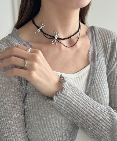 ♡picone×coo♡ワンピース＆ネックレス ハートモチーフコードチョーカーネックレス（ネックレス
