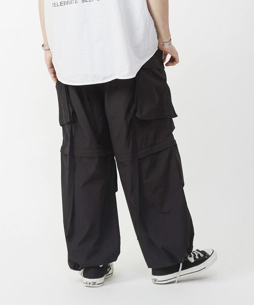 CONVERSE TOKYO(コンバーストウキョウ)の「2WAY DETACHABLE MILITARY WIDE CARGO PANTS(カーゴパンツ・レディース・オリーブ/ブラック/ベージュ/ネイビー/カーキ・SMALL/MEDIUM)」の12枚目の写真