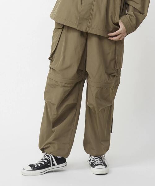 CONVERSE TOKYO(コンバーストウキョウ)の「2WAY DETACHABLE MILITARY WIDE CARGO PANTS(カーゴパンツ・レディース・オリーブ/ブラック/ベージュ/ネイビー/カーキ・SMALL/MEDIUM)」の19枚目の写真