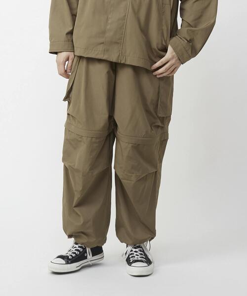 CONVERSE TOKYO(コンバーストウキョウ)の「2WAY DETACHABLE MILITARY WIDE CARGO PANTS(カーゴパンツ・レディース・オリーブ/ブラック/ベージュ/ネイビー/カーキ・SMALL/MEDIUM)」の21枚目の写真