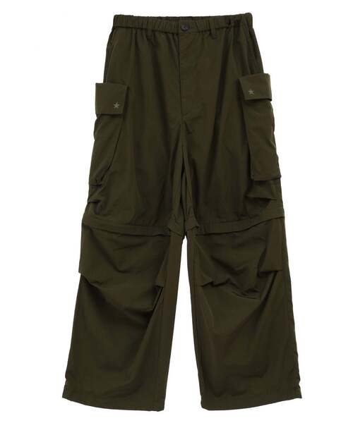 CONVERSE TOKYO(コンバーストウキョウ)の「2WAY DETACHABLE MILITARY WIDE CARGO PANTS(カーゴパンツ・レディース・オリーブ/ブラック/ベージュ/ネイビー/カーキ・SMALL/MEDIUM)」の8枚目の写真