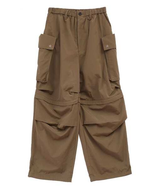 CONVERSE TOKYO(コンバーストウキョウ)の「2WAY DETACHABLE MILITARY WIDE CARGO PANTS(カーゴパンツ・レディース・オリーブ/ブラック/ベージュ/ネイビー/カーキ・SMALL/MEDIUM)」の7枚目の写真