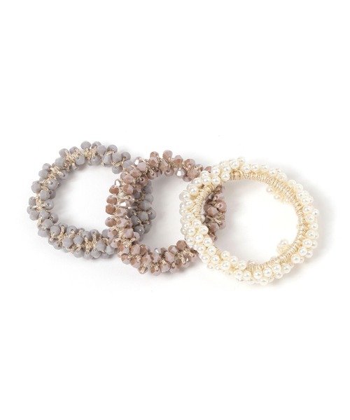 GLOBAL WORK（グローバルワーク）の「アソートヘアゴム/130519（ヘアゴム・レディース・ホワイト系その他6/カラフル/ベージュ系その他2/ベージュ系その他3/ベージュ系その他7/ブルー系その他4/ブラック系その他5/その他10/その他8/その他9/その他1/その他2/その他3/その他4/その他/ブラック系その他6/グレー系8/ベージュ系7/その他20/その他21/パープル系9・ONE SIZE）」の5枚目の写真