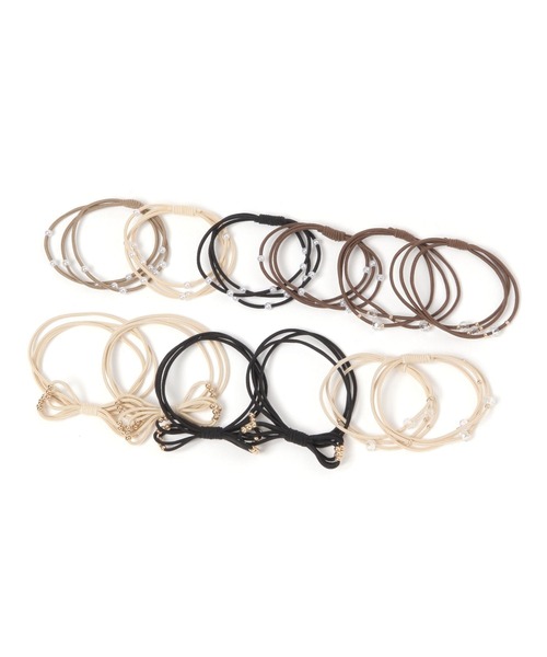 GLOBAL WORK（グローバルワーク）の「アソートヘアゴム/130519（ヘアゴム・レディース・ホワイト系その他6/カラフル/ベージュ系その他2/ベージュ系その他3/ベージュ系その他7/ブルー系その他4/ブラック系その他5/その他10/その他8/その他9/その他1/その他2/その他3/その他4/その他/ブラック系その他6/グレー系8/ベージュ系7/その他20/その他21/パープル系9・ONE SIZE）」の21枚目の写真