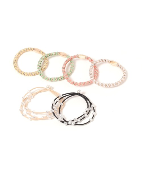 GLOBAL WORK（グローバルワーク）の「アソートヘアゴム/130519（ヘアゴム・レディース・ホワイト系その他6/カラフル/ベージュ系その他2/ベージュ系その他3/ベージュ系その他7/ブルー系その他4/ブラック系その他5/その他10/その他8/その他9/その他1/その他2/その他3/その他4/その他・ONE SIZE）」の8枚目の写真