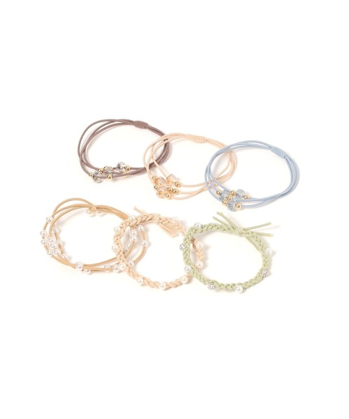 GLOBAL WORK（グローバルワーク）の「アソートヘアゴム/130519（ヘアゴム・レディース・ホワイト系その他6/カラフル/ベージュ系その他2/ベージュ系その他3/ベージュ系その他7/ブルー系その他4/ブラック系その他5/その他10/その他8/その他9/その他1/その他2/その他3/その他4/その他・ONE SIZE）」の9枚目の写真