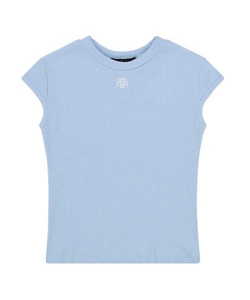 muahmuah(ムーアムーア)の「A'GEM/9 × .kom 『muah muah/ムーアムーア』 LOGOSTITCHSHORTSLEEVEHALFT-SHIRT/ロゴステッチ ショートスリーブ ハーフ 半袖カットソー(Tシャツ/カットソー・レディース・ピンク/ブラック/ホワイト/ライトブルー・FREE)」の18枚目の写真
