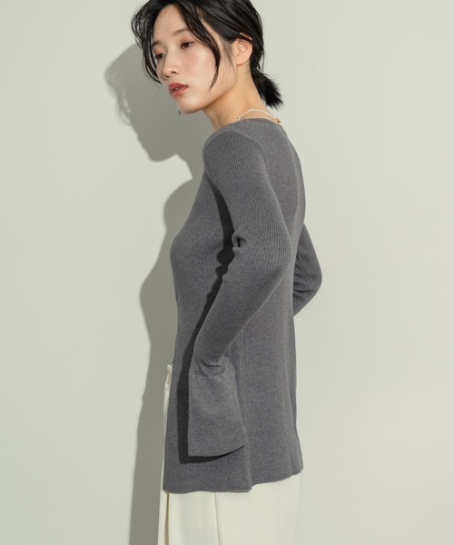 NEUNA(ヌナ)の「フロントホックトップス(カーディガン/ボレロ・レディース・グリーン/アイボリー/グレー/ベージュ/ブラック・FREE)」の17枚目の写真