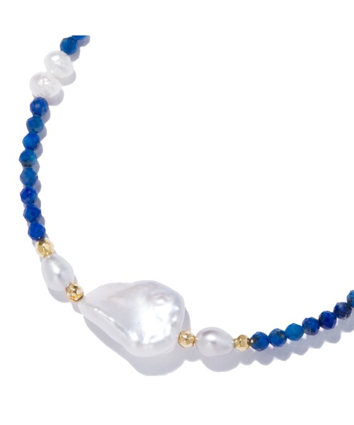 les bonbon（ルボンボン）の「【les bonbon】lapis lazuli dreamy bracelet/ラピスラズリ ドリーミー ブレスレット（ブレスレット・レディース・ブルー・FREE）」の3枚目の写真
