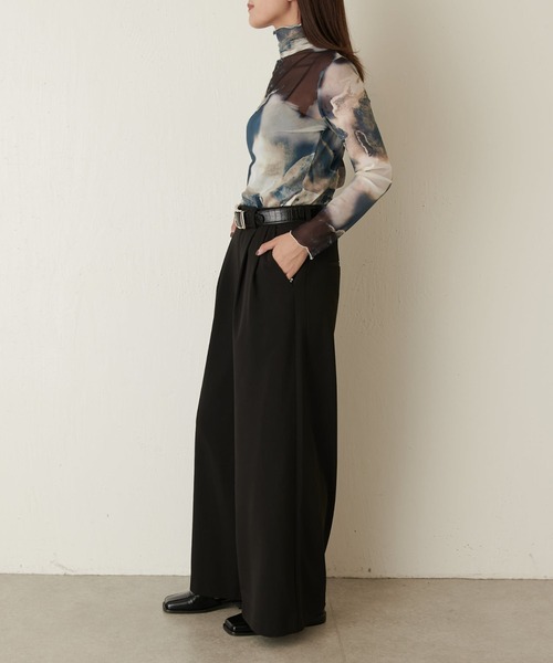 マーブルプリントシアートップス（Tシャツ/カットソー）｜Lui's（ルイス）