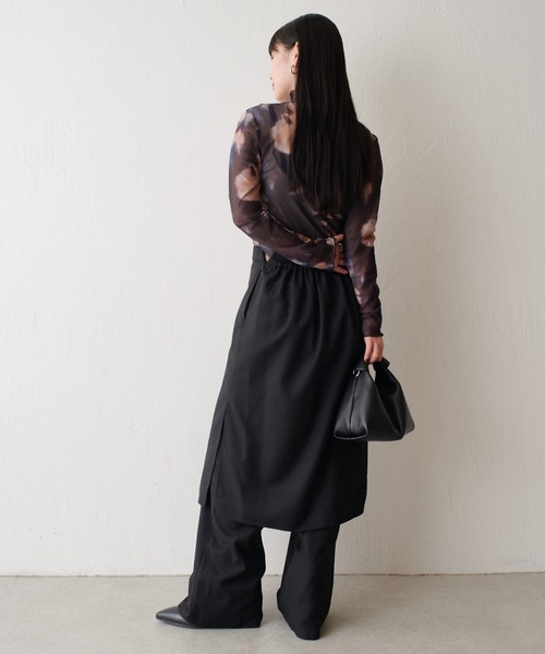 マーブルプリントシアートップス（Tシャツ/カットソー）｜Lui's（ルイス）