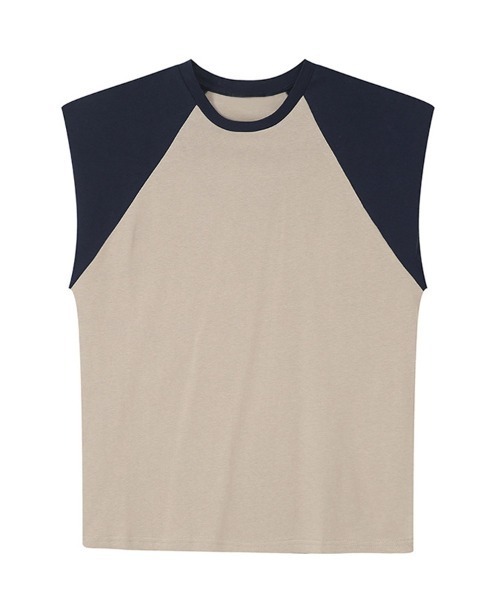 オーバーサイズ ショルダーパッドラグランノースリーブTシャツ ベスト（Tシャツ/カットソー）｜Ressaca（レサーカ）