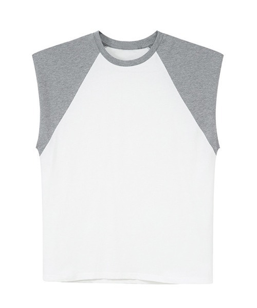 オーバーサイズ ショルダーパッドラグランノースリーブTシャツ ベスト（Tシャツ/カットソー）｜Ressaca（レサーカ）