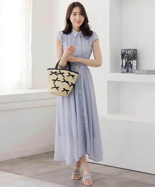 Julia Boutique（ジュリアブティック）の「リボンカゴバッグ/24130（かごバッグ・レディース・ブラック・ONE）」の5枚目の写真