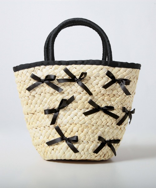 Julia Boutique（ジュリアブティック）の「リボンカゴバッグ/24130（かごバッグ・レディース・ブラック・ONE）」の11枚目の写真