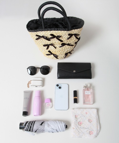 Julia Boutique（ジュリアブティック）の「リボンカゴバッグ/24130（かごバッグ・レディース・ブラック・ONE）」の19枚目の写真