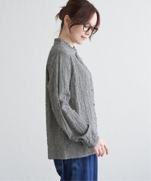 LBC（エルビーシー）の「オーガニックコットン襟フリルブラウス（シャツ/ブラウス・レディース・ホワイト/ブラック/ブラウン系その他・M/L）」の10枚目の写真