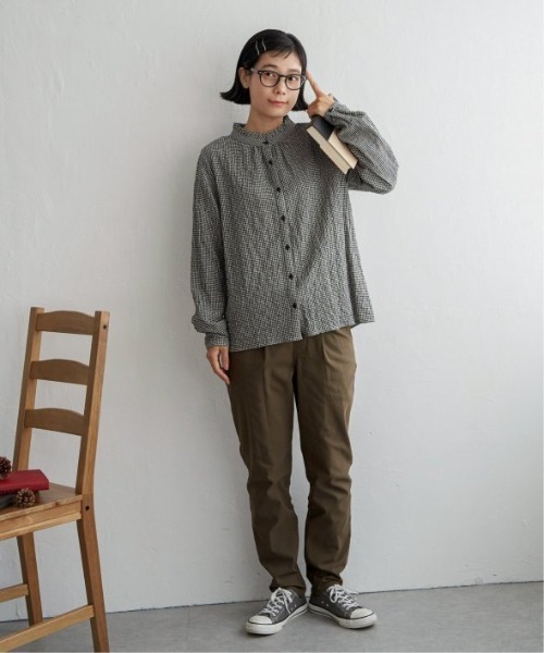 LBC（エルビーシー）の「オーガニックコットン襟フリルブラウス（シャツ/ブラウス・レディース・ホワイト/ブラック/ブラウン系その他・M/L）」の21枚目の写真