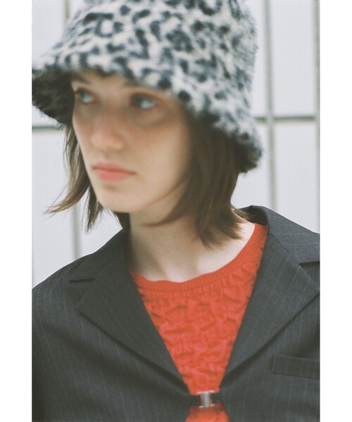 Ray BEAMS（レイビームス）の「シャーリング ボディスーツ（ニット/セーター・レディース・ベージュ/レッド・ONE SIZE）」の16枚目の写真