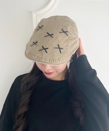 メニーリボンビンテージハンチング帽