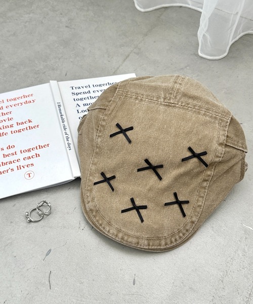 SOLLON.(ソルロン)の「メニーリボンビンテージハンチング帽(ハンチング/ベレー帽・レディース・ブラウン/ベージュ/ブラック・FREE)」の20枚目の写真