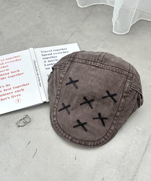 SOLLON.(ソルロン)の「メニーリボンビンテージハンチング帽(ハンチング/ベレー帽・レディース・ブラウン/ベージュ/ブラック・FREE)」の15枚目の写真