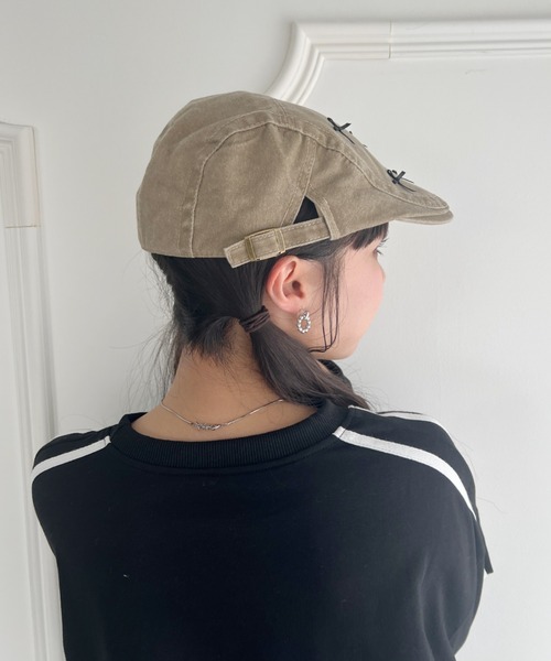 SOLLON.(ソルロン)の「メニーリボンビンテージハンチング帽(ハンチング/ベレー帽・レディース・ブラウン/ベージュ/ブラック・FREE)」の19枚目の写真