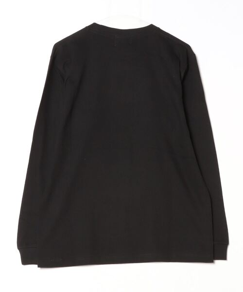 DOUBLE STEAL（ダブルスティール）の「DBSL筆記体刺繍 長袖Tシャツ（Tシャツ/カットソー・メンズ・ブラック/ホワイト・LARGE/X-LARGE/MEDIUM）」の3枚目の写真