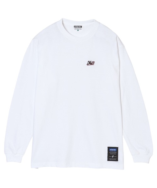 DOUBLE STEAL（ダブルスティール）の「DBSL筆記体刺繍 長袖Tシャツ（Tシャツ/カットソー・メンズ・ブラック/ホワイト・LARGE/X-LARGE/MEDIUM）」の8枚目の写真