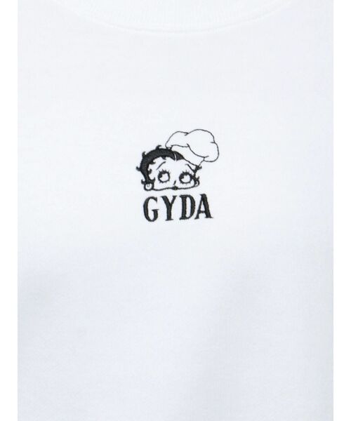 GYDA（ジェイダ）の「BETTY×GYDA Coffee BIGスウェットトップス（スウェット・レディース・ブラック/ボルドー/オフホワイト・FREE）」の4枚目の写真