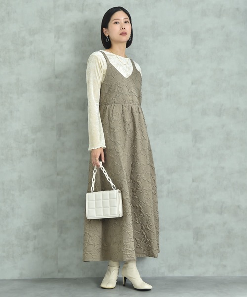 actuel（アクチュエル）の「【ａｃｔｕｅｌ】メッシュベロアボートネック長袖シャツ（Tシャツ/カットソー・レディース・チャコールグレー/アイボリー・FREE）」の20枚目の写真