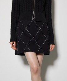 rienda（リエンダ）の「ラインストーンミニスコートショートパンツ（スカート）」