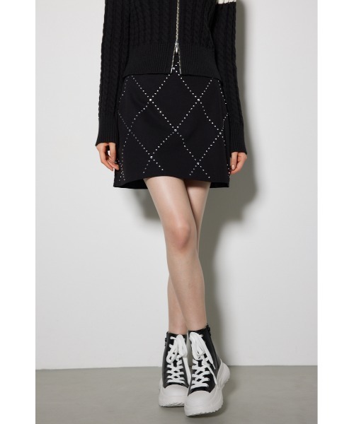 セール】ラインストーンミニスコートショートパンツ（スカート